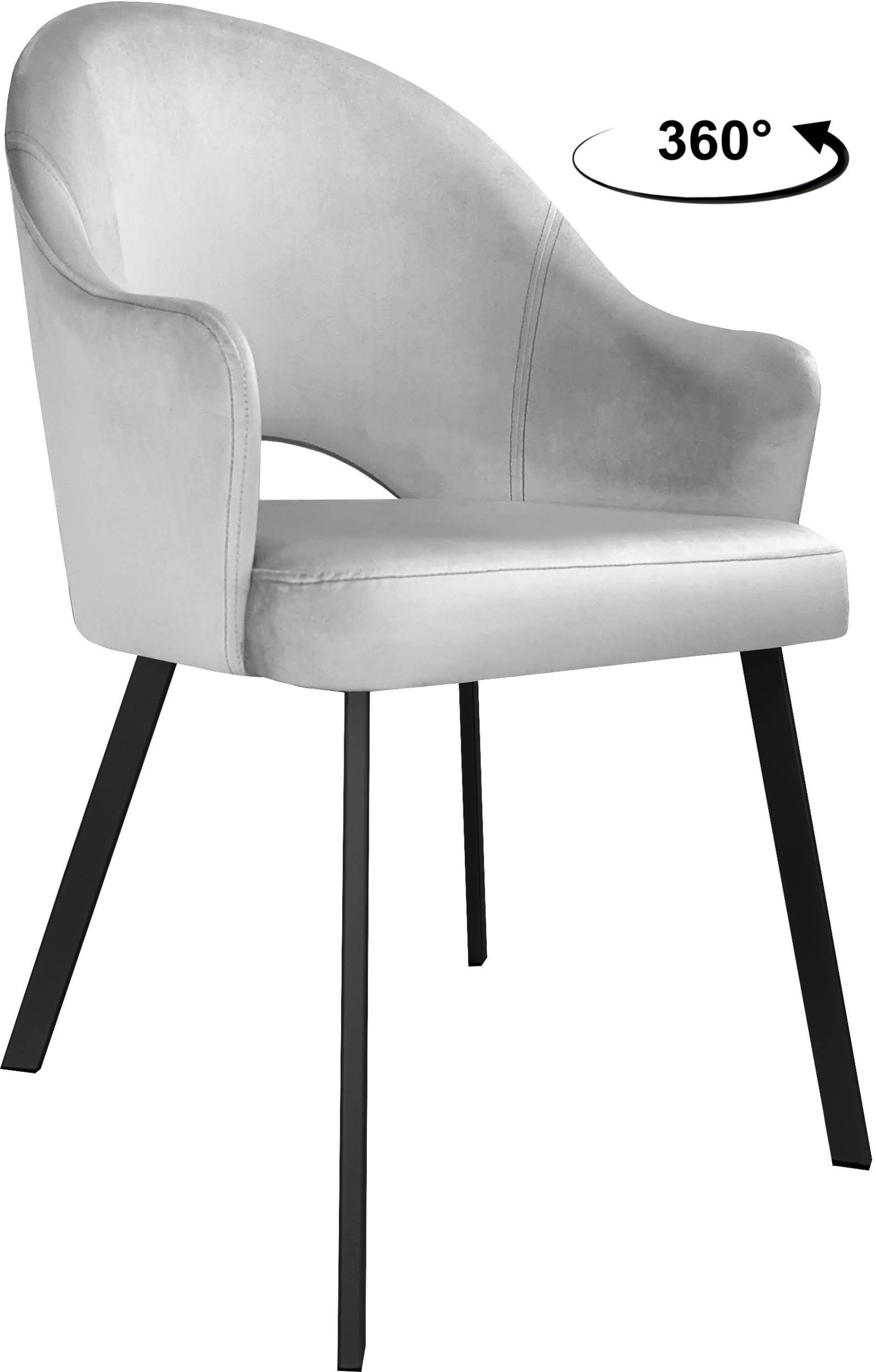 Krzesło obrotowe Velvet podstawa Profil czarna MG39