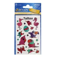 Zabawki kreatywne - Tatuaże dla dzieci - Ptaszki tropikalne - Zdesign - miniaturka - grafika 1