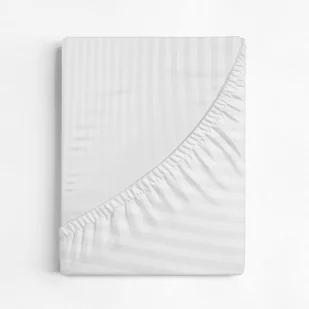 Prześcieradło żakardowe 100x200 cm, biały, 50% baw., 50% poliester szt. 1 - Prześcieradła - miniaturka - grafika 1