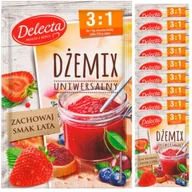 Dodatki do ciast w proszku - Delecta Dżemix uniwersalny 3:1 Zestaw 10 x 30 g - miniaturka - grafika 1