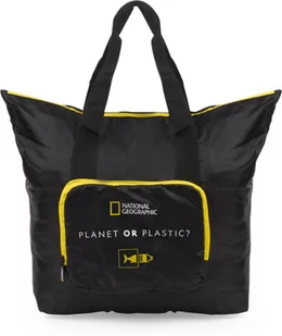 Torba składana zakupowa National Geographic Foldables 18L Czarna - Torby i wózki na zakupy - miniaturka - grafika 1