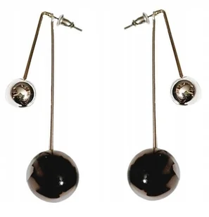 Kolczyki Farvet Kugle 2w1 - PILGRIM - kule - Duńska biżuteria na co dzień - Kolczyki - miniaturka - grafika 1