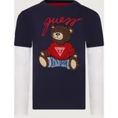 Koszulki dla chłopców - Guess Longsleeve | Regular Fit - miniaturka - grafika 1