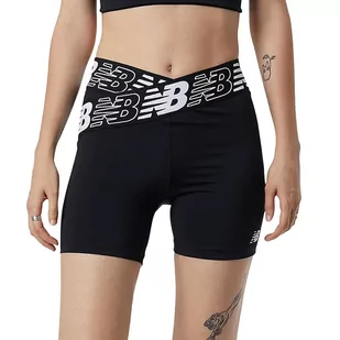 Spodenki New Balance WS21182BK - czarne - Spodnie sportowe damskie - miniaturka - grafika 1