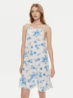 Sukienki - Vero Moda Sukienka letnia Mymilo 10303634 Biały Regular Fit - miniaturka - grafika 1