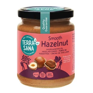 Terrasana Krem z orzechów laskowych prażonych 100% 250 g Bio - żywność - Słodkie kremy i masła - miniaturka - grafika 1