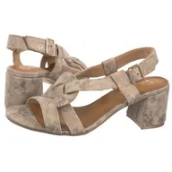 Sandały damskie - Sandały Beż+Złoto 06607-04/00-5 (MA1237-a) Maciejka - miniaturka - grafika 1