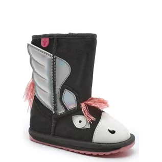 Buty dla dziewczynek - EMU Australia Skórzane śniegowce Pegasus | z dodatkiem wełny - grafika 1