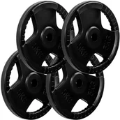 Hantle i ciężarki - Zestaw obciążników MOVIT  4 x 5 kg, żeliwny - miniaturka - grafika 1