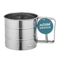 Pozostałe akcesoria kuchenne - Przesiewacz do mąki 10 x 9,5 cm srebrny - miniaturka - grafika 1