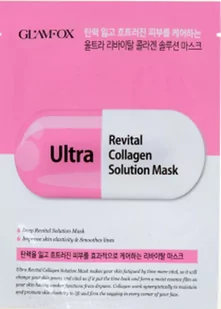 Glamfox Glamfox Ultra Revital Collagen Solution Mask Rewitalizująca Kolagenowa Maska W Płachcie Do Skóry Przesuszonej i Dojrzałej 25g - Maseczki do twarzy - miniaturka - grafika 1