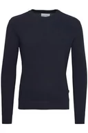 Swetry męskie - CASUAL FRIDAY sweter męski, 194007 / antracyt czarny, M - miniaturka - grafika 1