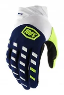 Rękawiczki rowerowe - Rękawiczki 100% Airmatic Glove - NAVY WHITE, S - miniaturka - grafika 1