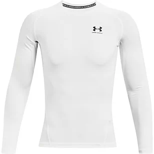 Under Armour Under Armour Męska koszulka Heatgear Armour Compression biały White / / Black (100) L 1361524-100-Large - Koszulki męskie - miniaturka - grafika 1