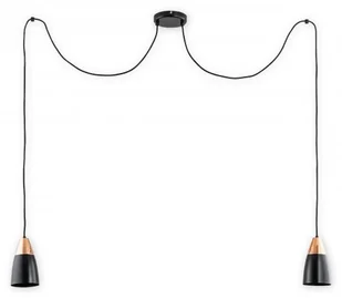 Lemir Kala Pająk lampa wisząca 2-punktowa czarna O2662 W2 CZA O2662 W2 CZA - Lampy sufitowe - miniaturka - grafika 1