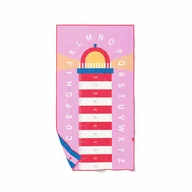 Okrycia kąpielowe dla dzieci - QUUT Dwustronny ręcznik plażowy PlayTowels L (180 x 100cm) Lighthouse Cherry - miniaturka - grafika 1
