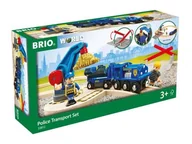 Pociągi dla dzieci - BRIO WORLD Kolejka policja transport złota 33812 33812 - miniaturka - grafika 1