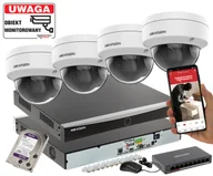 Zestawy do monitoringu - Monitoring małej firmy 4 kamery Hikviision DS-2CD2143G2-I 4mpx Analityka Filtrowanie Acusense + Switch PoE - miniaturka - grafika 1