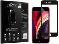 Szkła hartowane na telefon - movear Szkło Hartowane 3D PRO na Apple iPhone SE 2020 na Cały Ekran, 9H GLASS mSHIELD Czarny - miniaturka - grafika 1