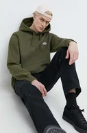 Bluzy męskie - Dickies bluza męska kolor zielony z kapturem gładka - miniaturka - grafika 1