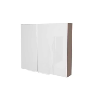 Szafka łazienkowa wisząca z lustrem Devo Vena 2.0 80 cm prawa structure stone grey VE2-SWL2DP80-F101L65 - Szafki łazienkowe - miniaturka - grafika 1