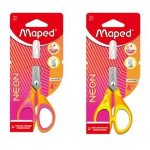 Nożyczki szkolne Neon Soft 13cm mix MAPED - Nożyczki - miniaturka - grafika 1