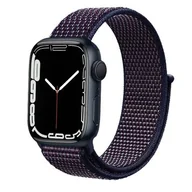 Akcesoria do smartwatchy - Apple Crong Pasek sportowy Crong Nylon Band do Watch 42/44 mm niebieski CRG-44NLB-MBL - miniaturka - grafika 1