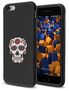 mumbi Etui kompatybilne z iPhone 6 / 6S etui na telefon komórkowy double GRIP z motywem Calavera białe, kolorowe, czarne - Etui i futerały do telefonów - miniaturka - grafika 1