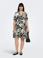 Sukienki - ONLY Carmakoma Sukienka w kolorze beżowym - miniaturka - grafika 1