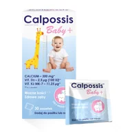 Witaminy i minerały - Calpossis Baby wapń witamina D3 K2 dla dzieci w proszku od 6 miesiąca Domowa Apteczka 30 saszetek - miniaturka - grafika 1