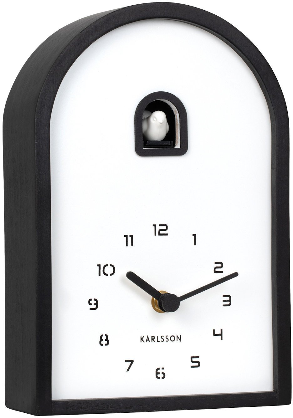 Karlsson Zegar z kukułką Karlsson KA6126BK czarny Curva Cuckoo 17x25 cm .