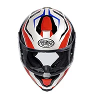 Kaski motocyklowe - PREMIER HELM HYPER RW 13, biały/czerwony/czarny/niebieski, S - miniaturka - grafika 1