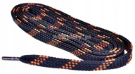 Akcesoria obuwnicze - Sznurowadła BHP outdoor GRANATOWE BRĄZOWE Mix SZEROKIE 0,9 Sznurówki 120 CM - miniaturka - grafika 1