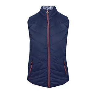 Island Green Island Green Damska kurtka dwustronna Ultra Lite Navy Marl/Malina 12 IGLVST2016 - Kurtki damskie - miniaturka - grafika 1