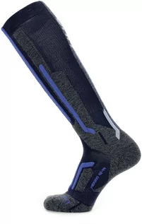 Skarpety termoaktywne - UYN UYN Ski Merino Socks Men, szary/niebieski EU 35-38 2021 Skarpetki narciarskie S100247-A732-35/38 - grafika 1