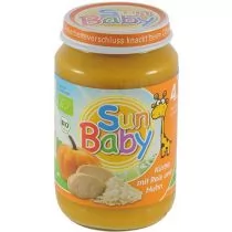 SUN BABY (dla niemowląt) 4 mc DYNIA, RYŻ, KURCZAK BEZGLUTENOWE BIO 190 g - SUN BABY bioplanet-4567 - Szybkie dania obiadowe - miniaturka - grafika 1