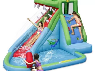 HAPPYHOP HAPPYHOP DMUCHANIEC ZJEŻDŻALNIA WODNA KROKODYL MAŁY 9240 9240 - Place zabaw - miniaturka - grafika 2
