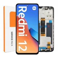 Części serwisowe do telefonów - ORYGINAŁ WYŚWIETLACZ EKRAN LCD DO XIAOMI REDMI 12 RAMKA 23053RN02A - miniaturka - grafika 1