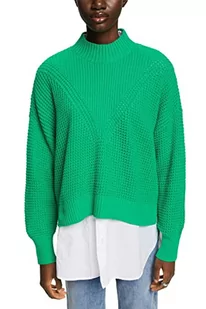 edc by ESPRIT Damski sweter 122CC1I305, 330/light Green, XXL - Swetry damskie - miniaturka - grafika 1
