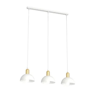Moto lampa wisząca 3xE14 biała/złota 1387/3 - Lampy sufitowe - miniaturka - grafika 1