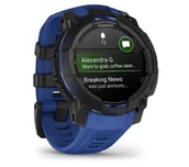 Smartwatch - Garmin Instinct 3 50mm GPS Czarno-niebieski - miniaturka - grafika 1