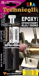 Tytan Technicqll metalowy epoksydowy 2 x 12 ml - Kleje i inne preparaty budowlane - miniaturka - grafika 1