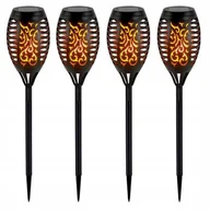Lampy ogrodowe - Lampa solarna, SUPERLED, pochodnia, 4 sztuki - miniaturka - grafika 1