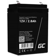 Baterie do zasilaczy awaryjnych UPS - Green Cell Akumulator bezobsługowy AGM VRLA 12V 2.8Ah do systemów alarmowych i zabawek AGM42 - miniaturka - grafika 1