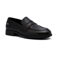 Półbuty damskie - Tommy Hilfiger Skórzane loafersy - miniaturka - grafika 1