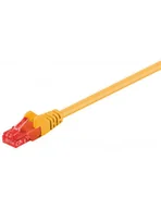 Kable miedziane - Goobay Kabel sieciowy CAT 6, U/UTP; CAT 6  0025 u/UTP Blue 0.25 m, żółty 4040849952494 - miniaturka - grafika 1