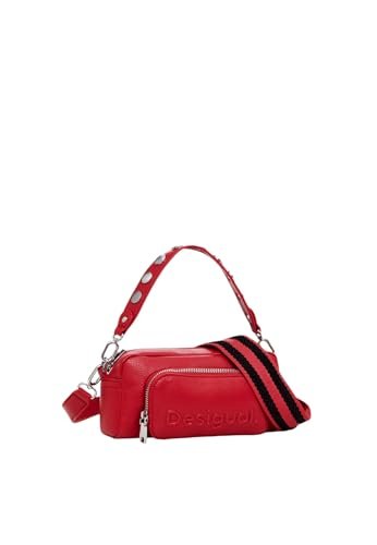 Desigual Women's Accessories PU Across Body Bag, RED, czerwony