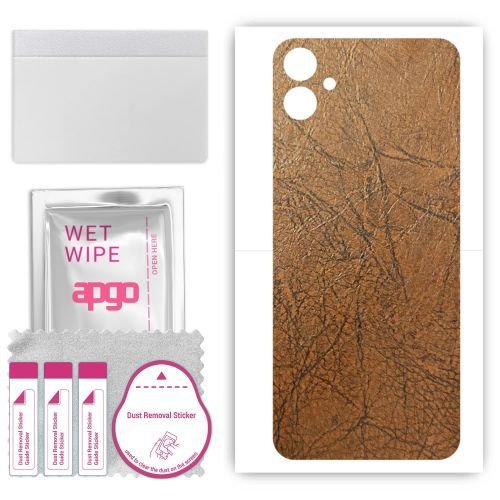 folia naklejka skórka strukturalna na TYŁ do Samsung Galaxy F14 - Skóra Vintage - apgo SKINS