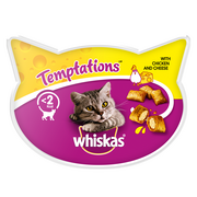 Suplementy i witaminy dla kotów - Whiskas Temptations Kurczak z serem - miniaturka - grafika 1