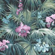 Tapety - Noordwand Tapeta Tropical Flowers, zielona Noordwand - miniaturka - grafika 1